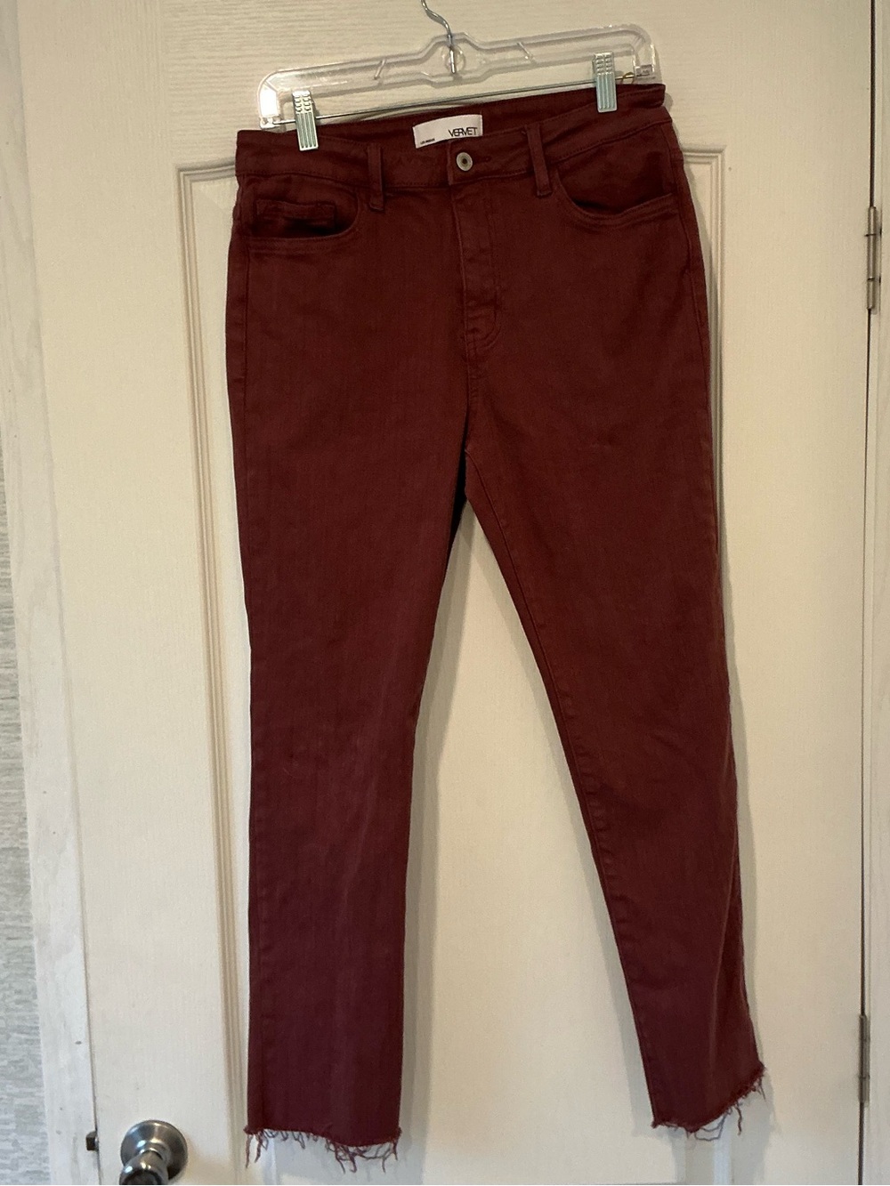 Vervet Women's Skinny Jeans in Wine 30 Euc